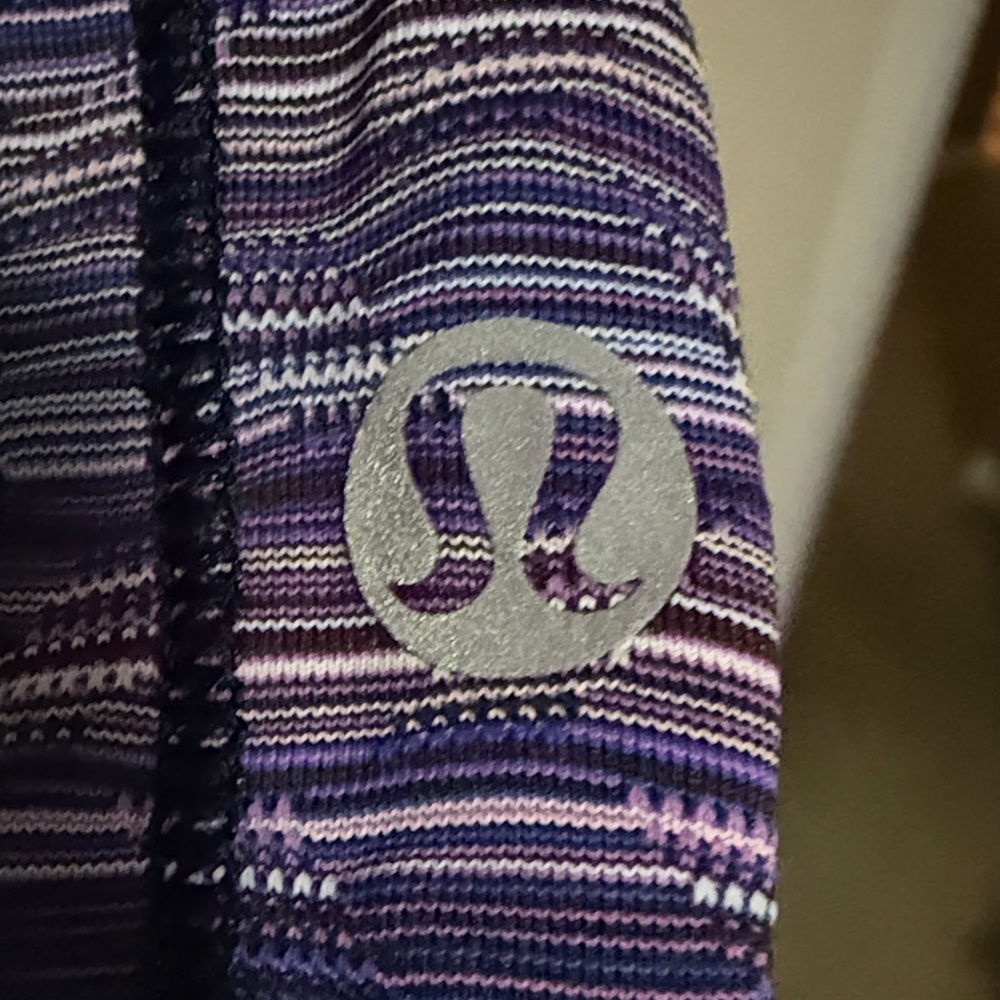 lululemon athletica Purple Striped Leggings - Picture 4 of 7